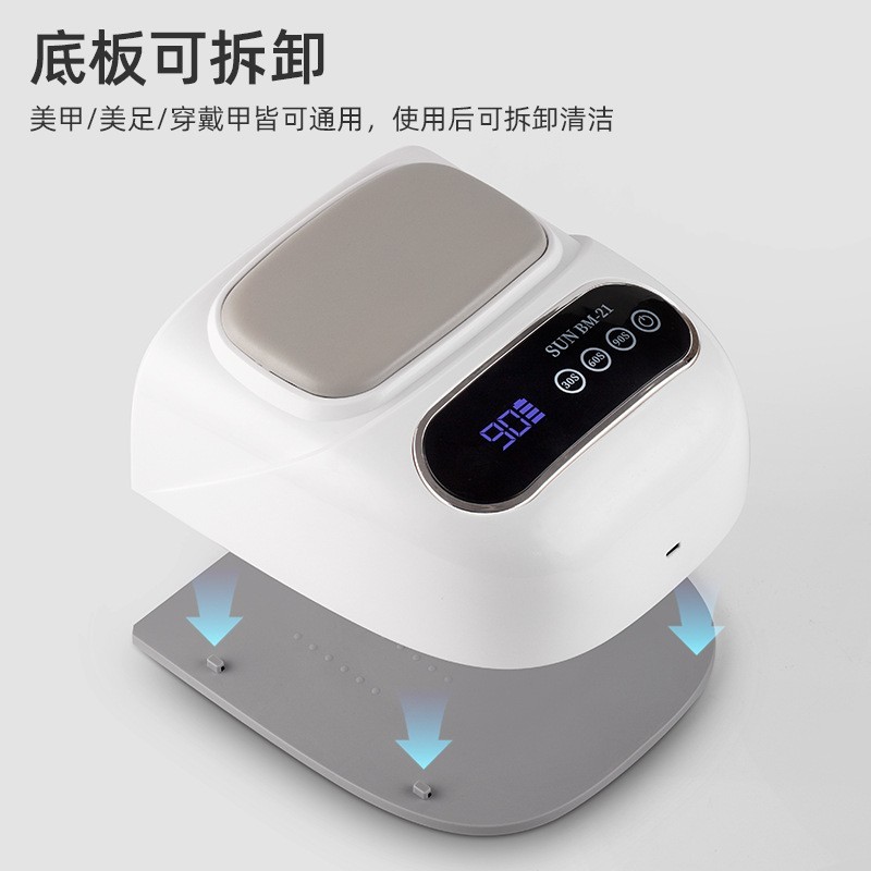跨境充电款手枕美甲灯大空间美甲光疗机uv固化灯指甲油胶照灯速干图4