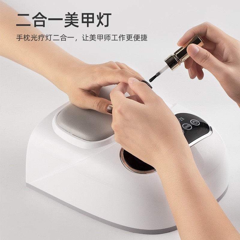 跨境充电款手枕美甲灯大空间美甲光疗机uv固化灯指甲油胶照灯速干图3
