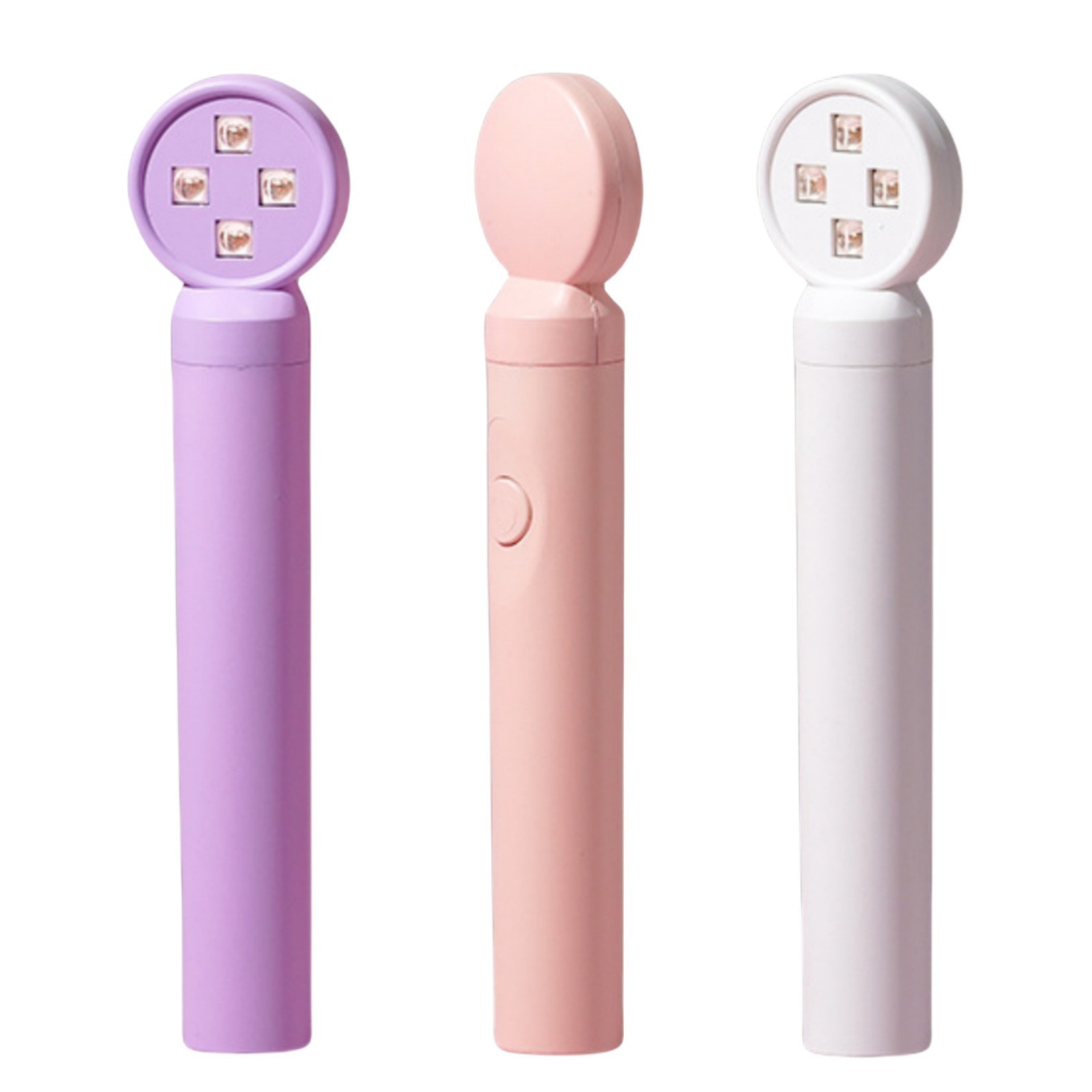 棒棒糖手持美甲一字灯小型指甲油胶穿戴美甲片烤灯速干光疗照灯图5