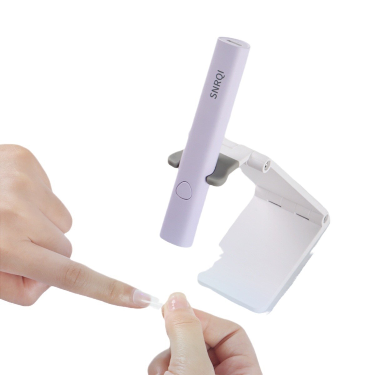 跨境美甲一字灯带支架迷你便携式蓄电美甲烤灯小型舒适美甲手持灯图5