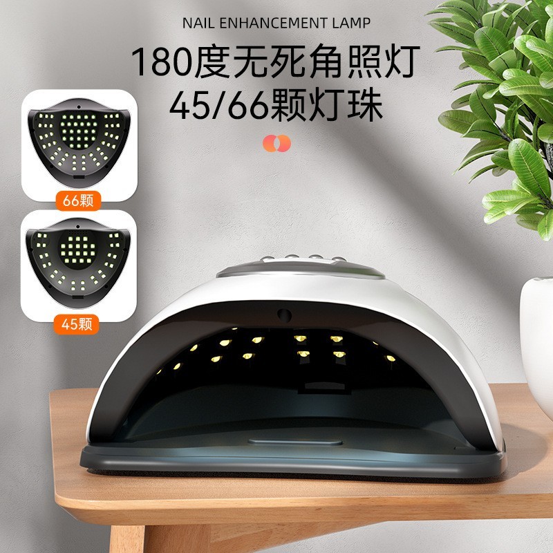美甲灯大功率指甲烤灯美甲店UV智能美甲光疗灯小型速干美甲烘干机图2