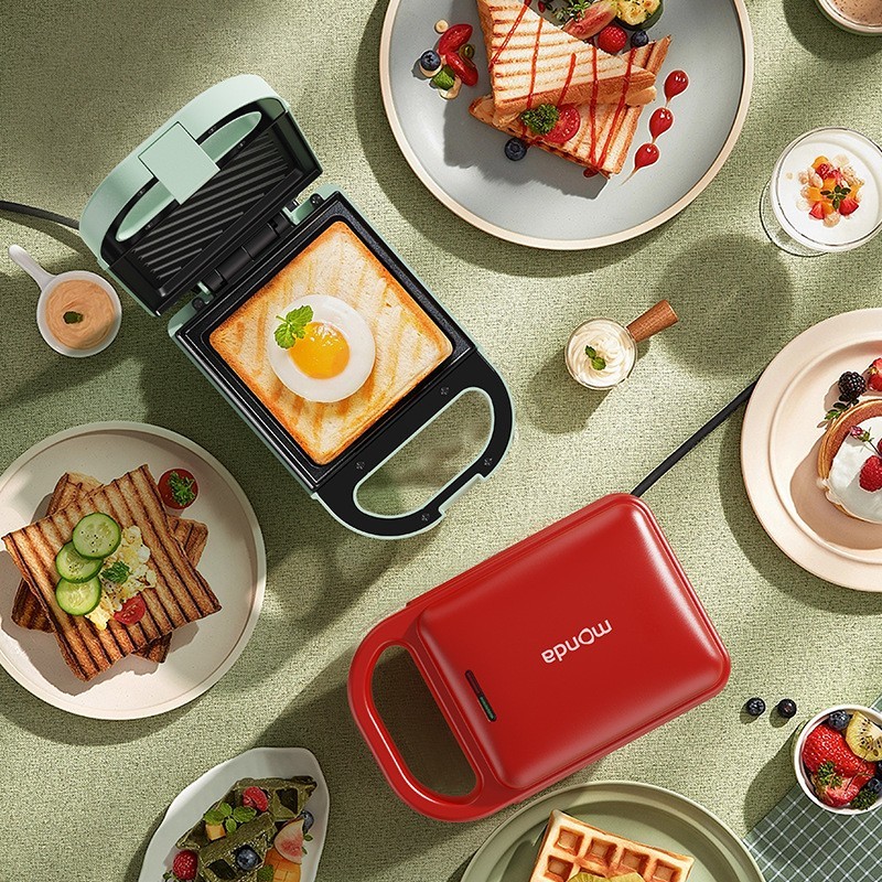 三明治机轻食机家用早餐机吐司机华夫饼礼品跨境图3