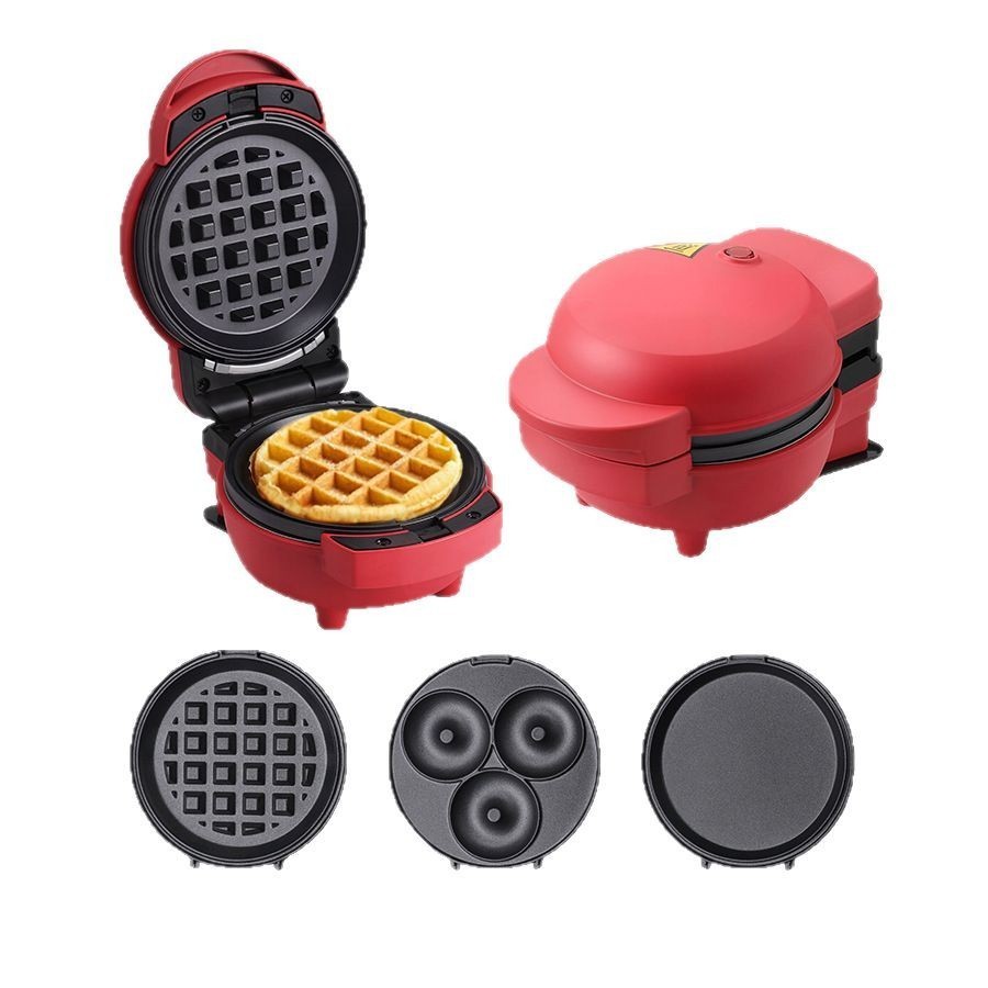 三合一早餐机家用华夫饼机迷你烘焙面包机甜甜圈机多功能三明治机图4