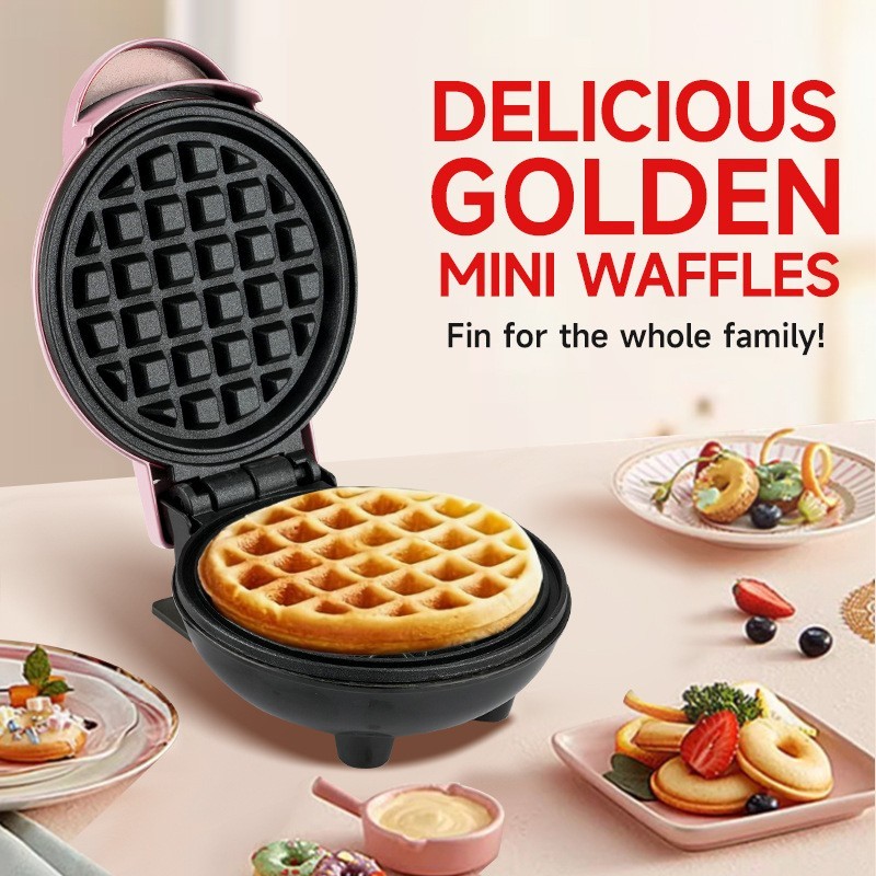 迷你华夫饼机家用烘焙蛋糕华夫饼机器三明治早餐机waffle maker图2