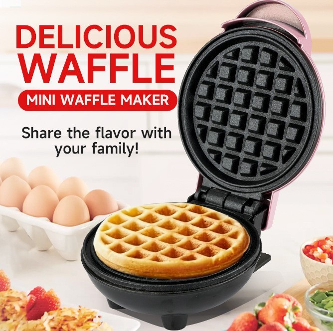 迷你华夫饼机家用烘焙蛋糕华夫饼机器三明治早餐机waffle maker图3