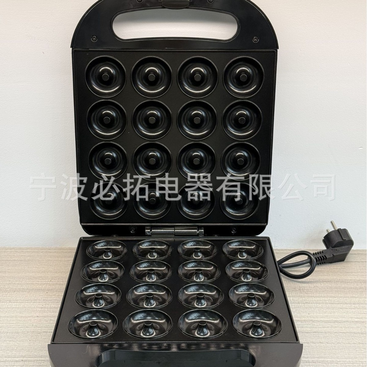 跨境热销外贸出口 多功能16孔甜甜圈机 双面加热早餐机烘焙面包图4