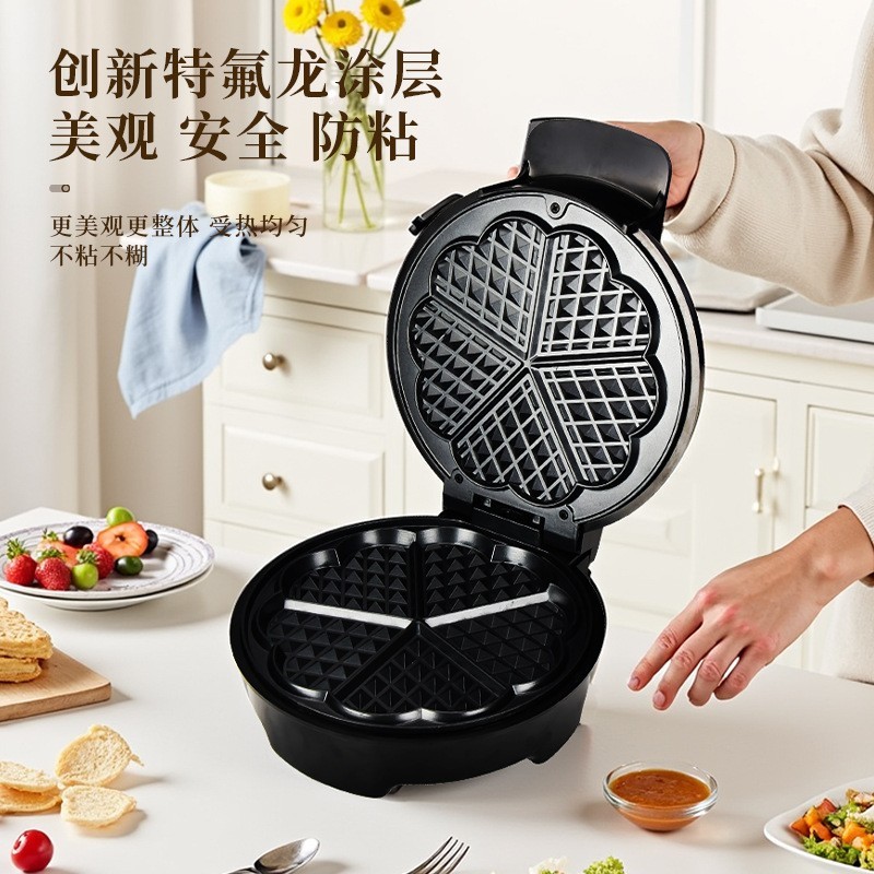 小吃早餐机多功能双面翻转华夫机家用蛋糕机多功能电热电饼铛图3