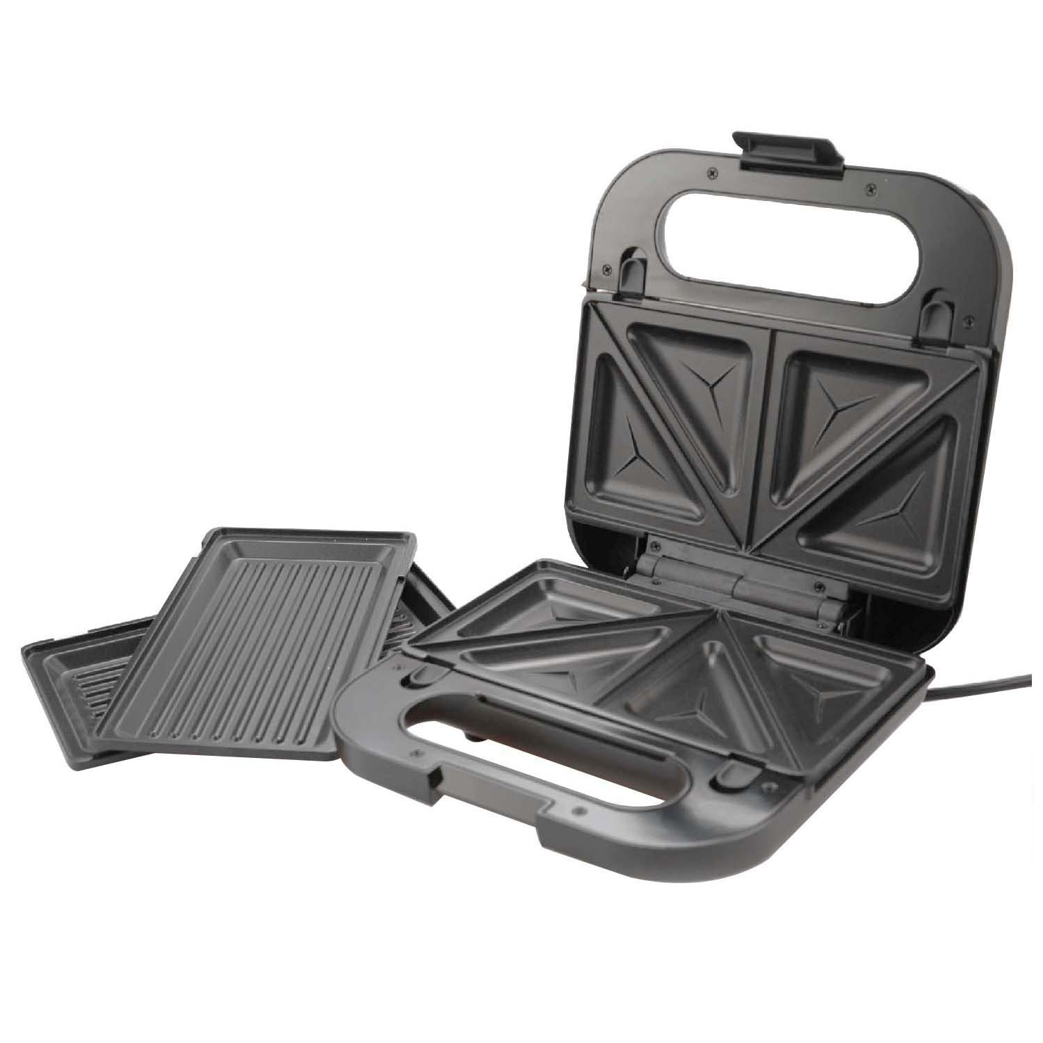 家用可拆卸3合一不沾煎烤三明治华夫饼早餐机华夫饼机图3