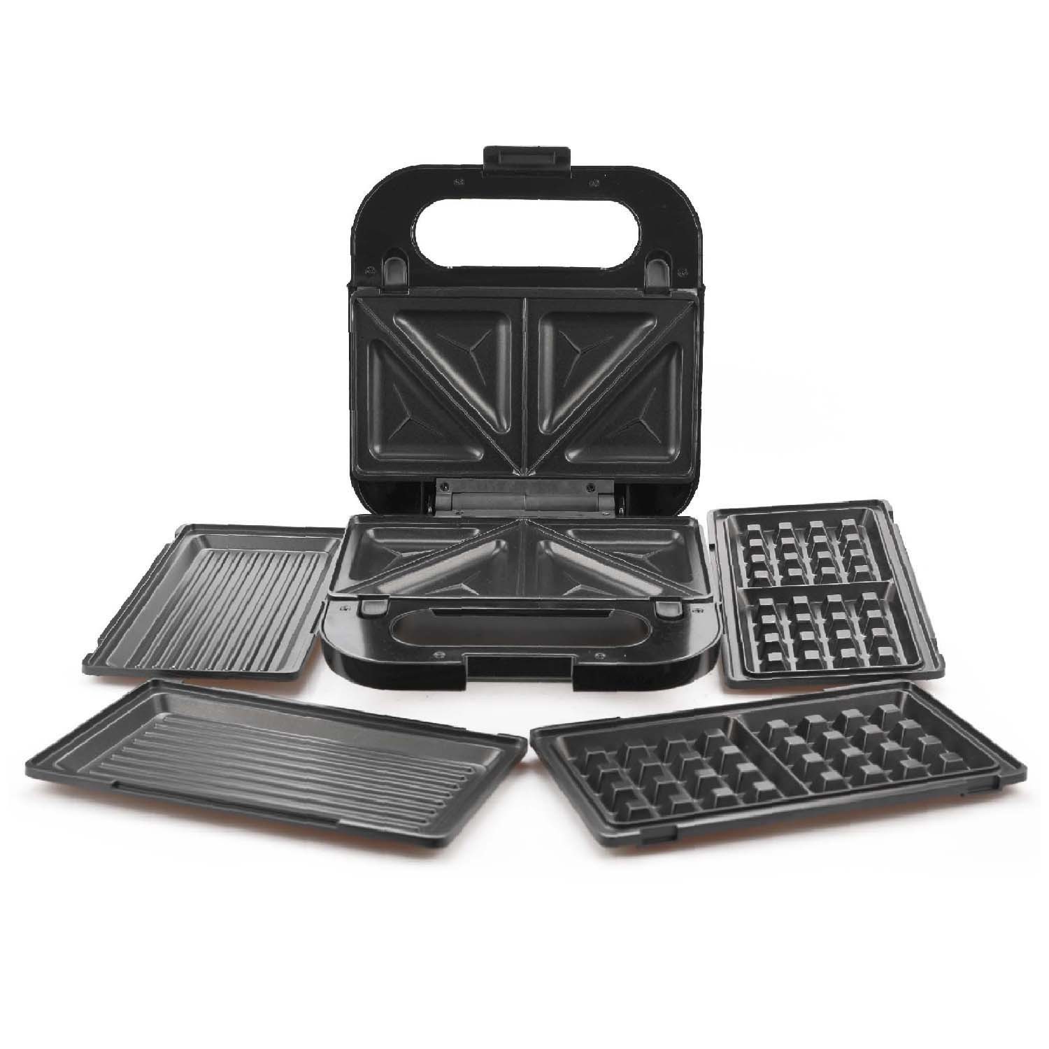 家用可拆卸3合一不沾煎烤三明治华夫饼早餐机华夫饼机图2