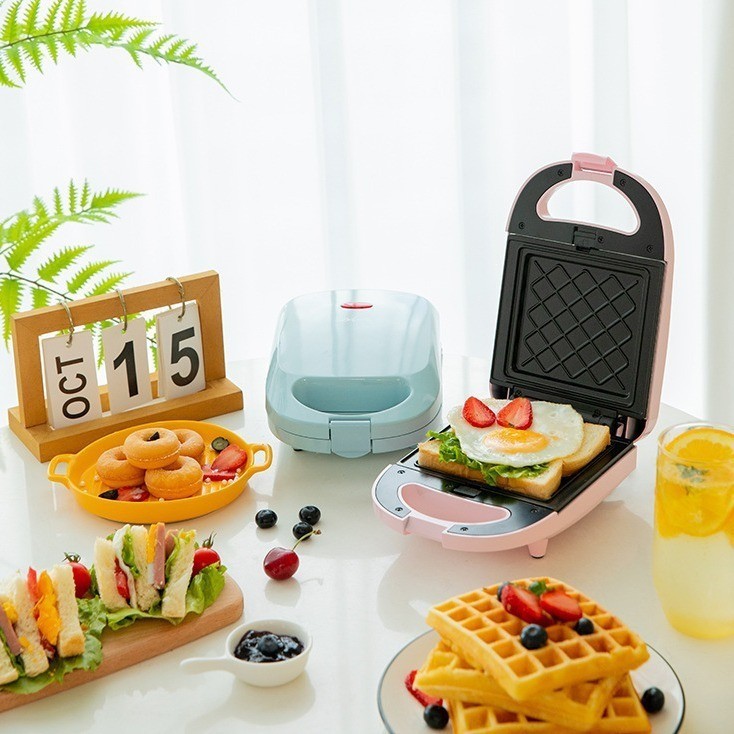 网红多功能三明治机四合一面包吐司机便携可拆卸早餐机图3