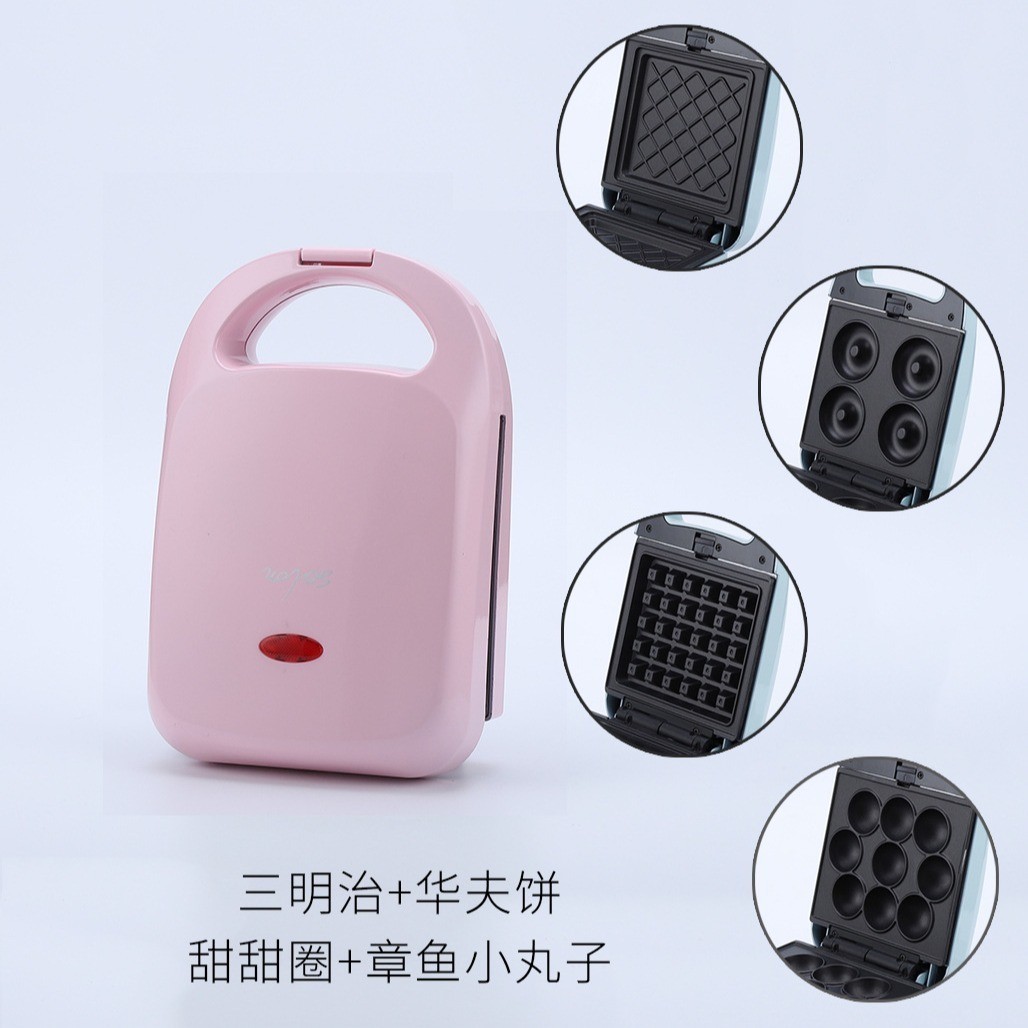 网红多功能三明治机四合一面包吐司机便携可拆卸早餐机图4