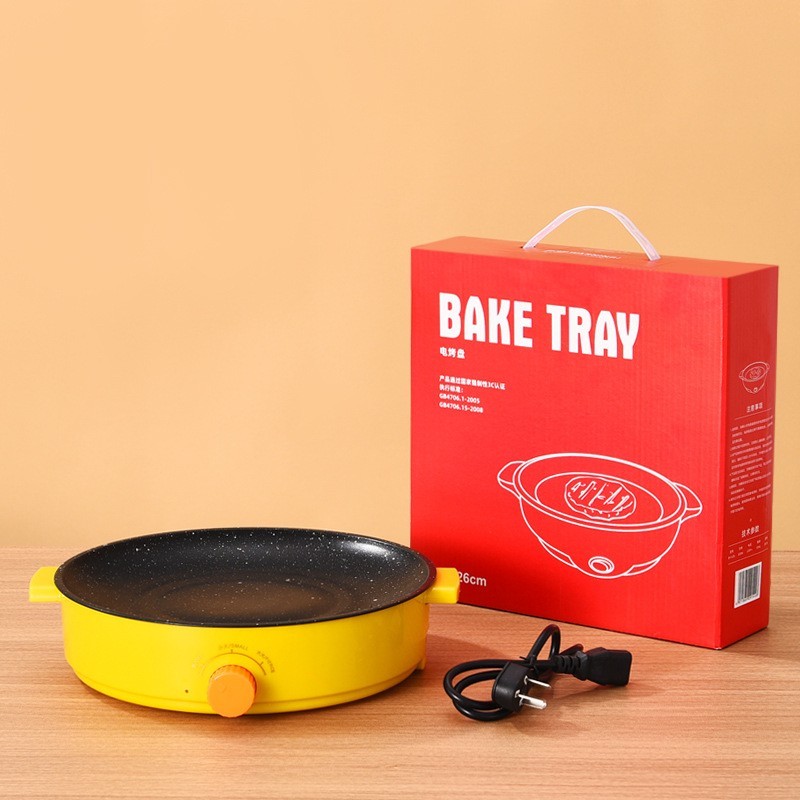 旋钮电烤盘多功能便捷烤肉炉外卖电烤盘食材超市 礼品图3