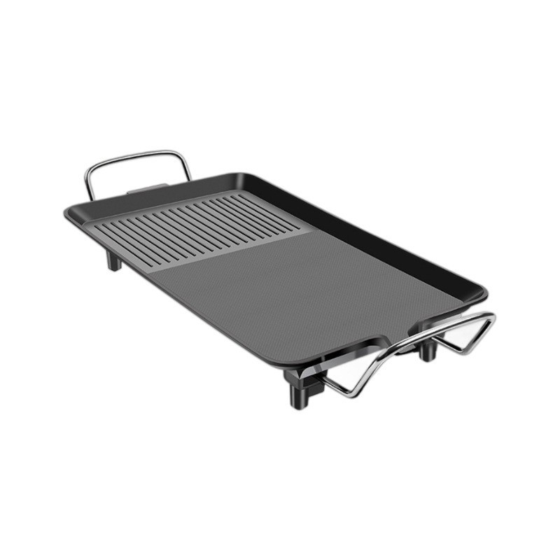 家用多功能电烤盘韩式一体不粘烤肉盘便携肉串无烟家庭电烤肉烤盘图2