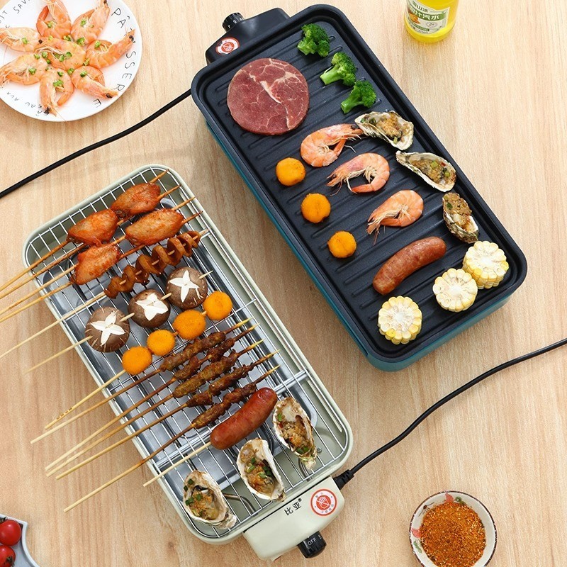 烤肉电烤炉家用多功能烤肉锅烤肉盘韩式无烟烤盘烧烤炉旋转电烤盘图2