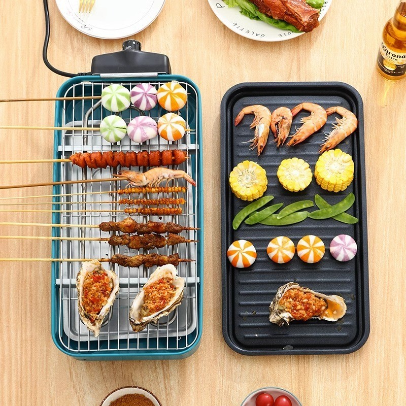 烤肉电烤炉家用多功能烤肉锅烤肉盘韩式无烟烤盘烧烤炉旋转电烤盘图4