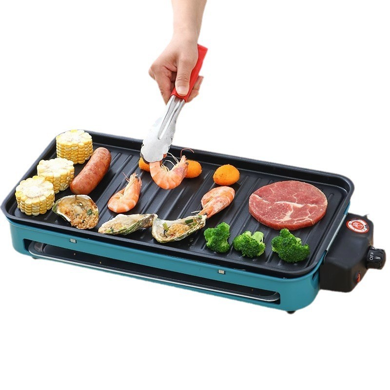 烤肉电烤炉家用多功能烤肉锅烤肉盘韩式无烟烤盘烧烤炉旋转电烤盘图5