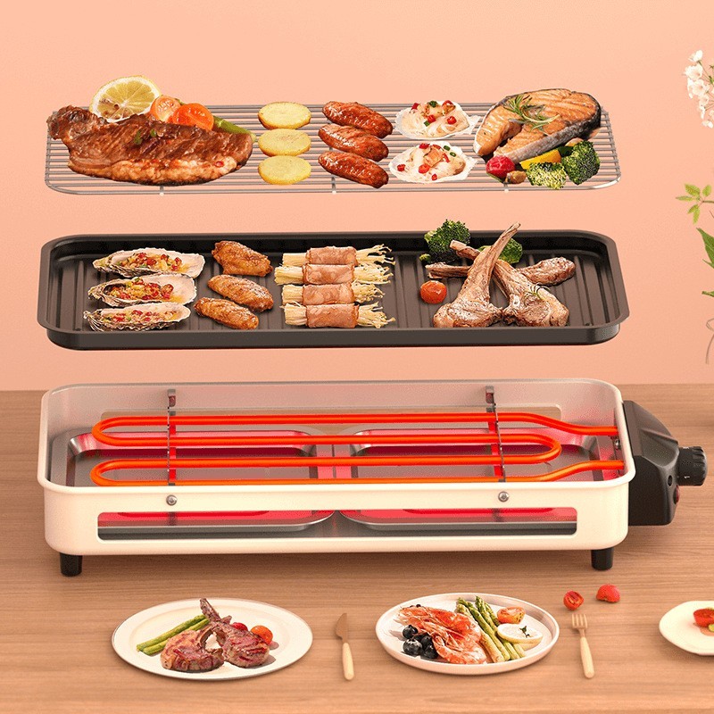 烧烤炉家用电烤盘电烤炉专用多功能新型烤肉机户外电烧烤炉图4
