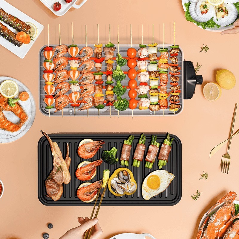 烧烤炉家用电烤盘电烤炉专用多功能新型烤肉机户外电烧烤炉图3