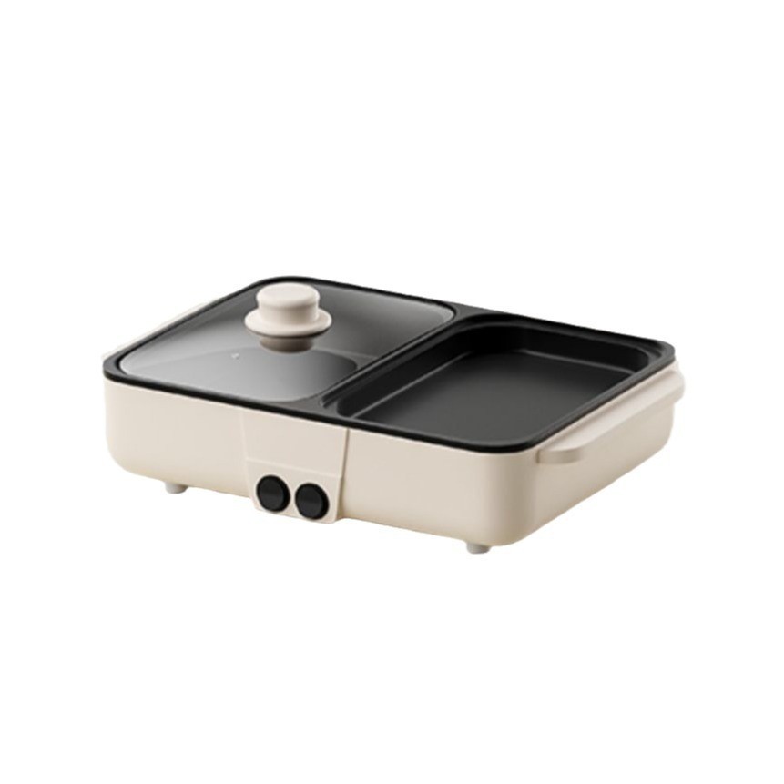 多功能火锅锅电烧烤炉一体锅家用韩式少烟烤盘涮烤两用烤鱼烤肉机图5