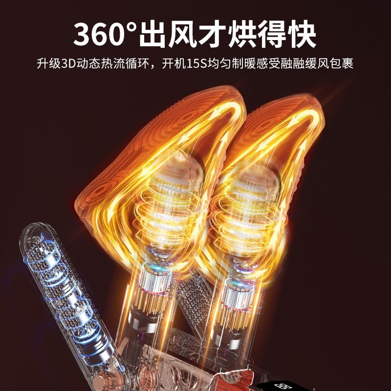 跨境四脚烘鞋器干鞋器可伸缩智能紫外线除臭折叠烘干家用烘鞋神器图4