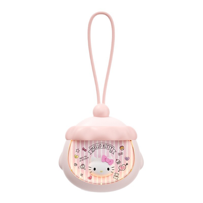 三丽鸥KT猫卡通夜灯暖手宝二合一自带线手握式随身便携暖宝宝图5