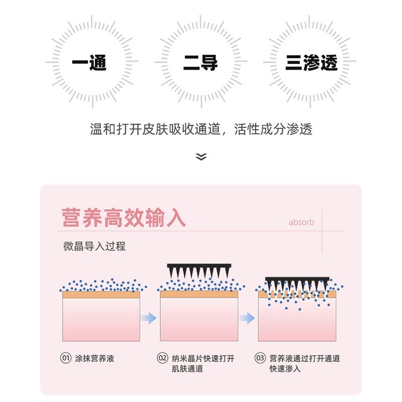 手持纳米微晶导入仪美容院同款水光针精华补水电动微针美容仪器图4