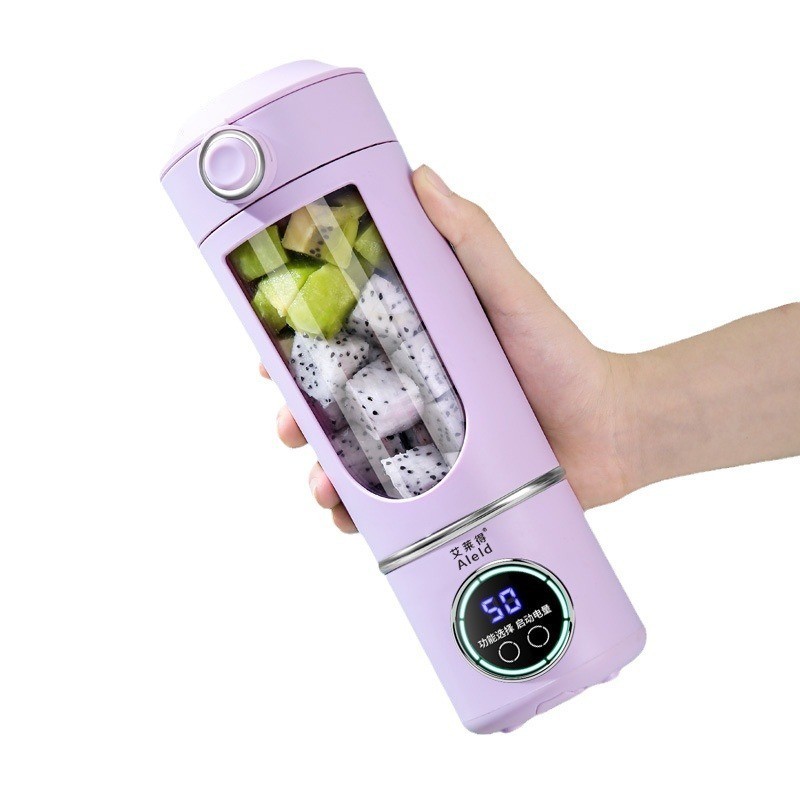 跨境新款榨汁机家用碎冰榨汁杯USB充电便携果汁机户外随行杯12刀图5