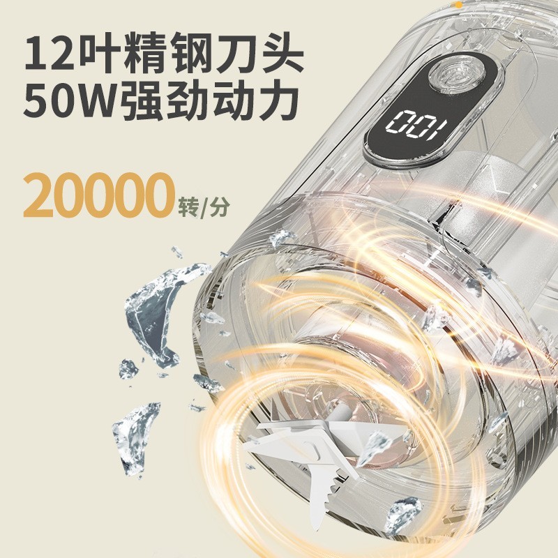 跨境厂家榨汁机便携式家用果汁机小型迷你电动榨原汁高速榨汁图2