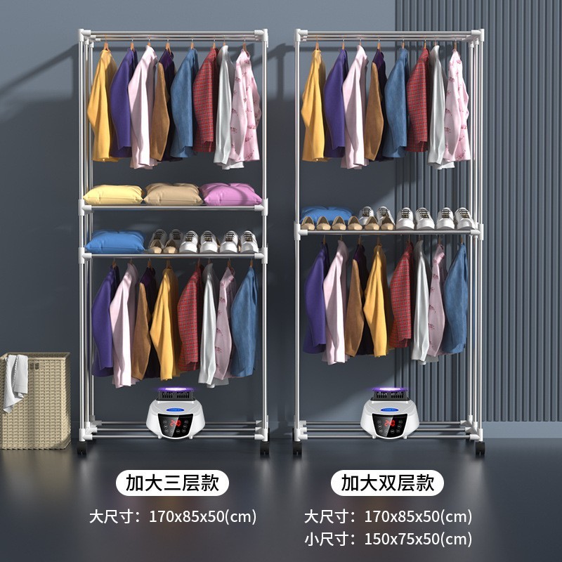 干衣机家用衣服烘干机暖风烘鞋器速干大容量双层遥控定时烘干衣柜图3