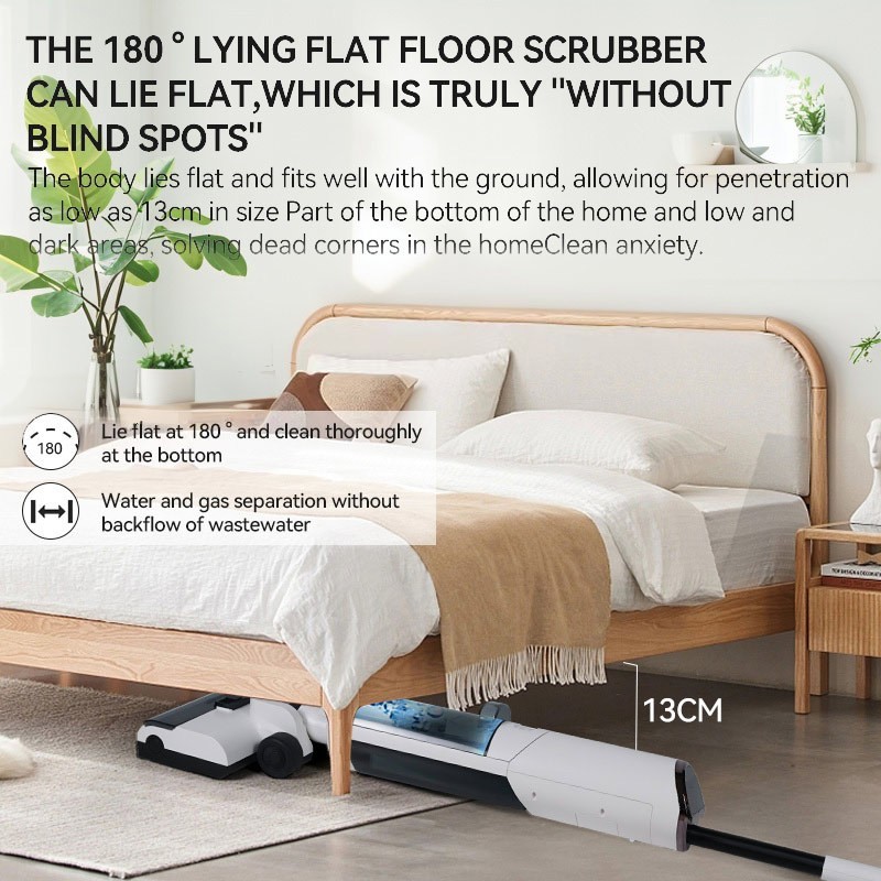 无线洗地机家用电动语音电解水吸拖一体机自清洁智能拖地机擦图4