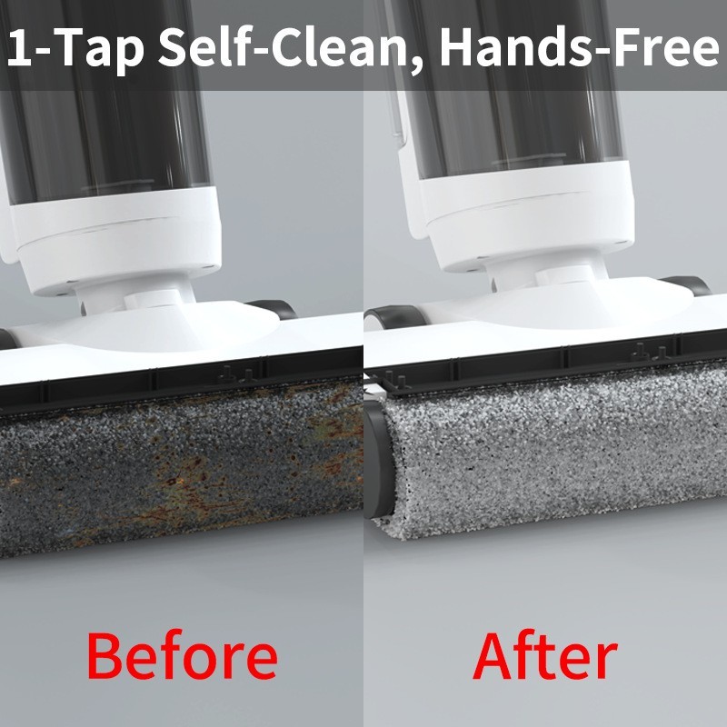 跨境家用无线洗地机吸拖一体机大吸力自清洁智能显屏拖地机擦地机图4