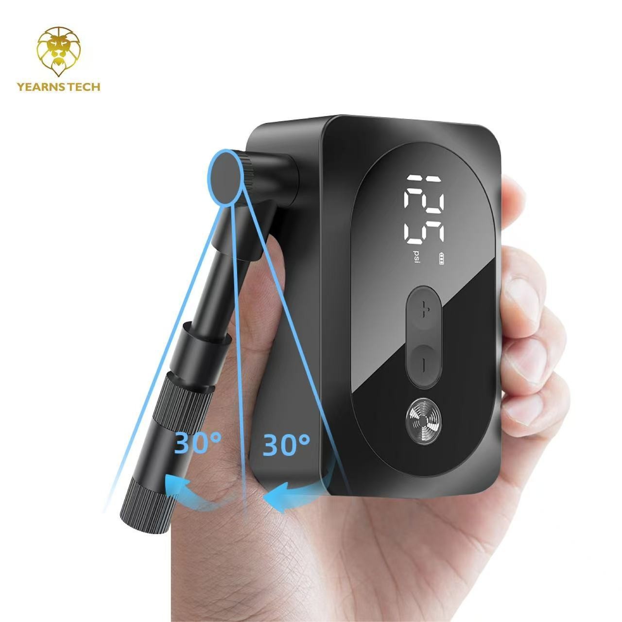 多功能山地公路自行车充气泵骑行智能数显便携式电动打气泵跨境图4