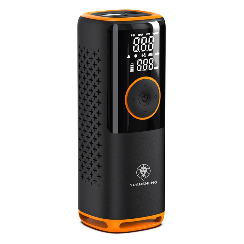 专业定制电子车载便携式汽车打气泵电动手持数显无线汽车电动车充图5