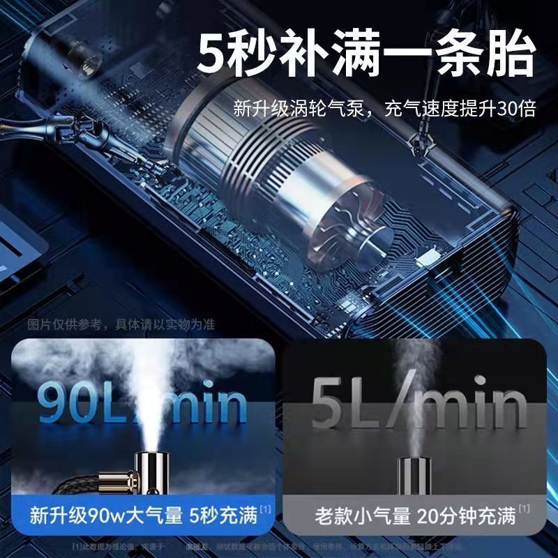 车载充气泵小型筒便携式打气筒轮胎电动打气泵车用图2
