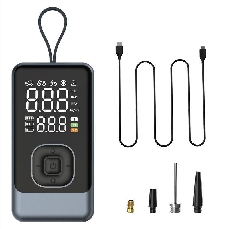 爆款跨境多功能车载无线充气泵汽车用便携式打气泵电动轿车轮胎泵图5