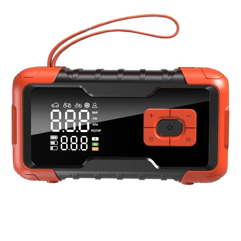 汽车应急启动电源充气泵一体机大容量车载打气电瓶紧急点火搭电宝图5