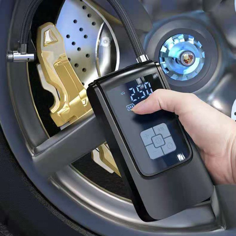 跨境专供车载无线充气泵 汽车打气筒 便携小轿车轮胎打气泵图2