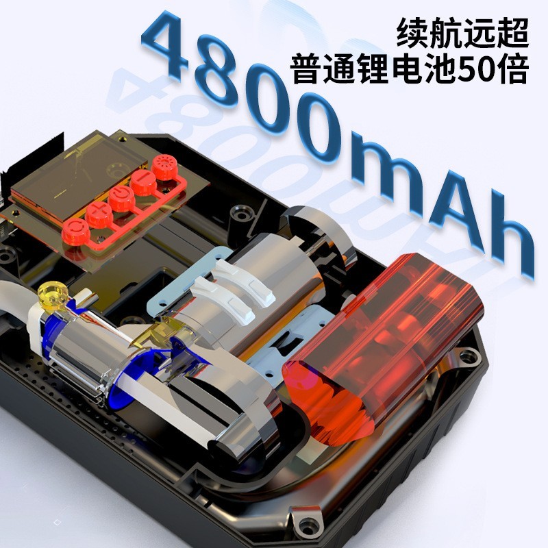便携式多功能无线打气泵家用打气筒汽车自行车轮胎电动车载充气泵图2