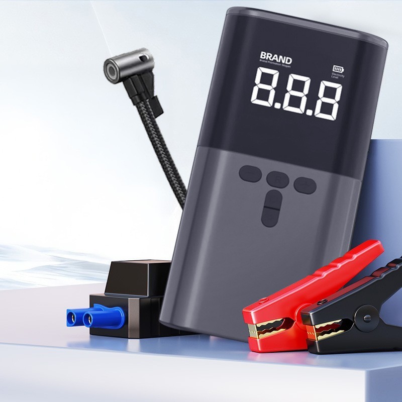 汽车应急启动电源车载充气泵便携式汽车电动车打气泵图3