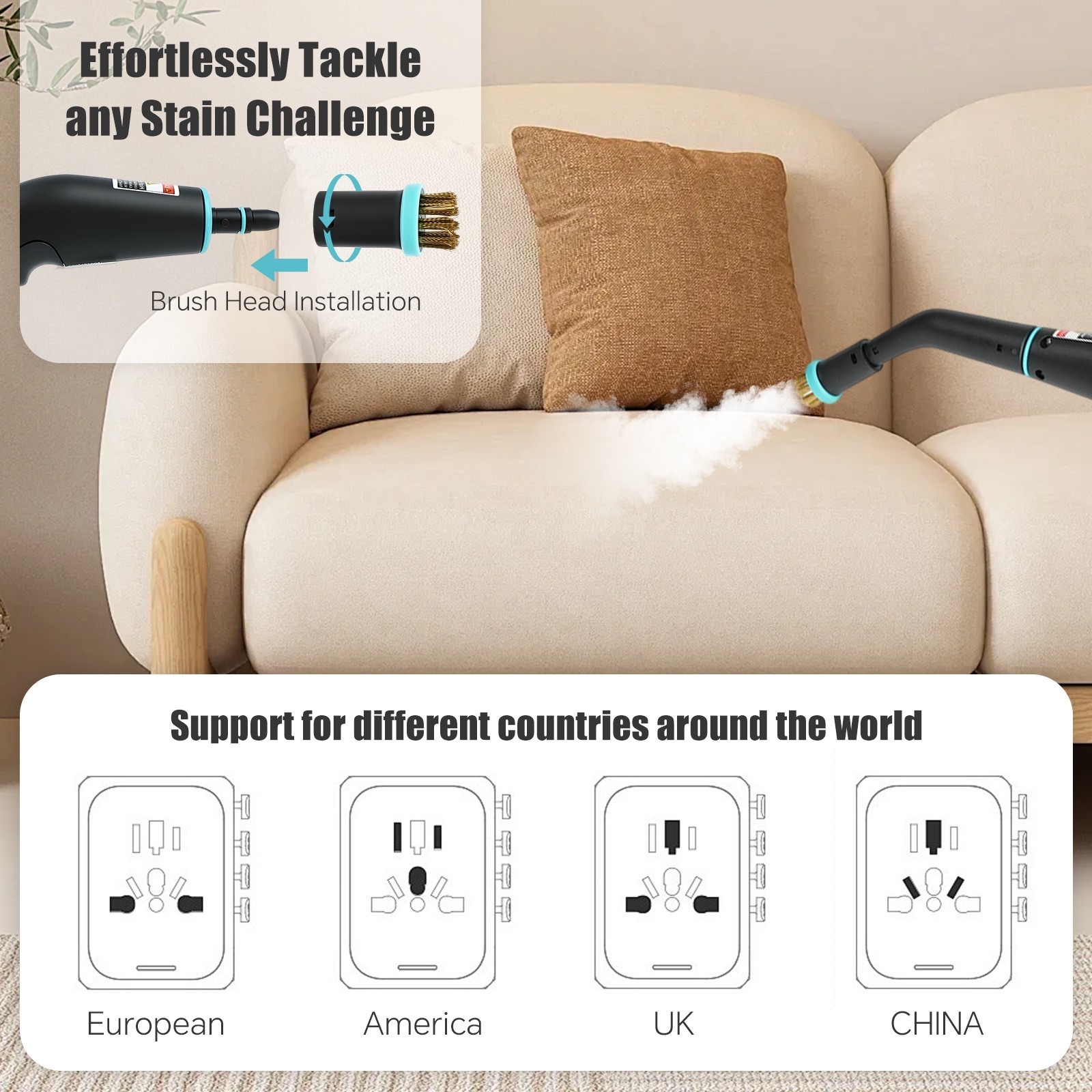 高温蒸汽清洗机后厨重油污油烟机缝隙深度杀菌清洁高效便携式清洗图4