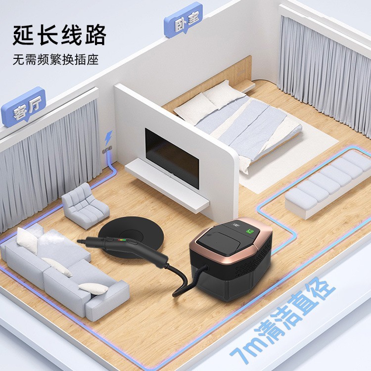 高温蒸汽清洁机线控手柄高压蒸气消毒家用空调油污油烟机清洗机图4