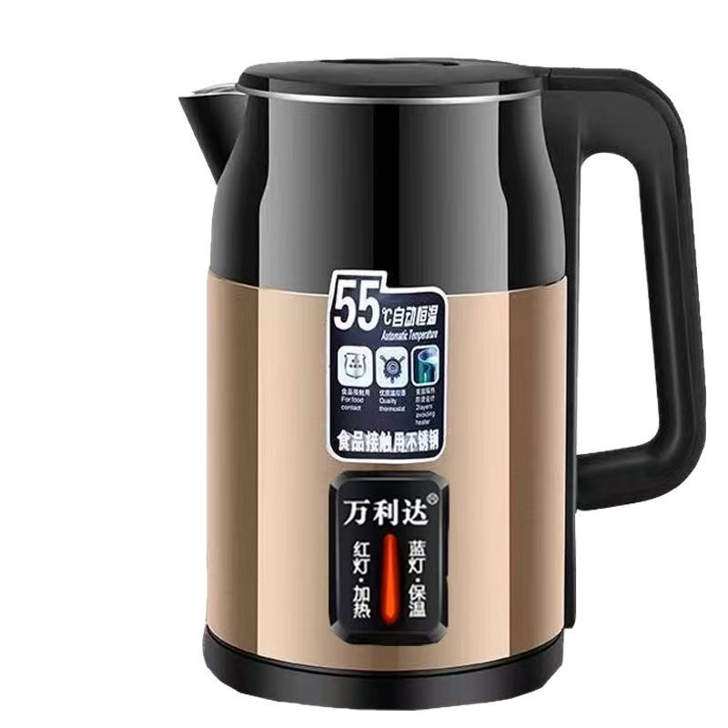 家用烧水壶热水壶恒温食品级不锈钢保温茶壶大容量水壶304电水壶图5