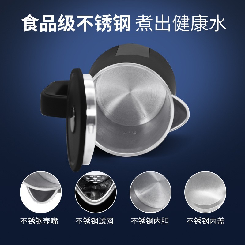 双层WIFI智能Alice数字电热水壶LED显示定时保温304不锈钢1.7L OEM图3