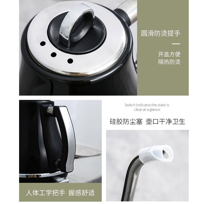 恒温电热水壶家用不锈钢烧水泡茶专用长嘴细口手冲咖啡控温烧水壶图4