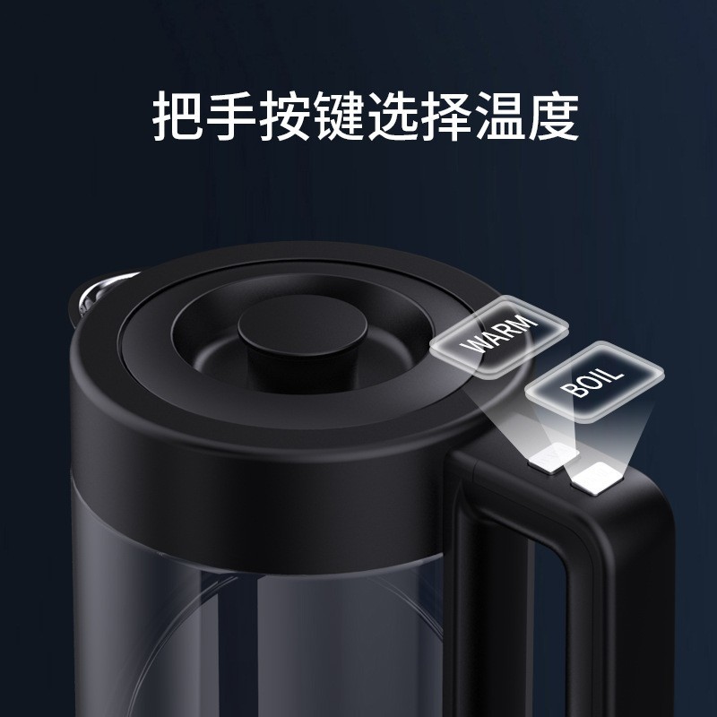WIFI涂鸦控制多种温度恒温电热水壶高硼硅玻璃家用大型1.8L开水壶图2