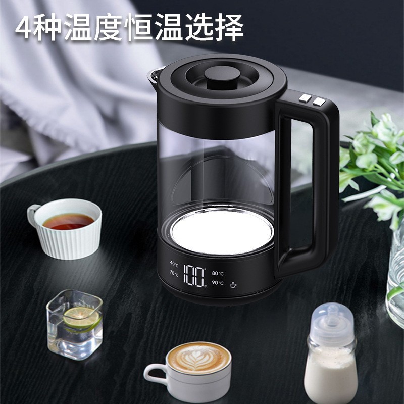 WIFI涂鸦控制多种温度恒温电热水壶高硼硅玻璃家用大型1.8L开水壶图4