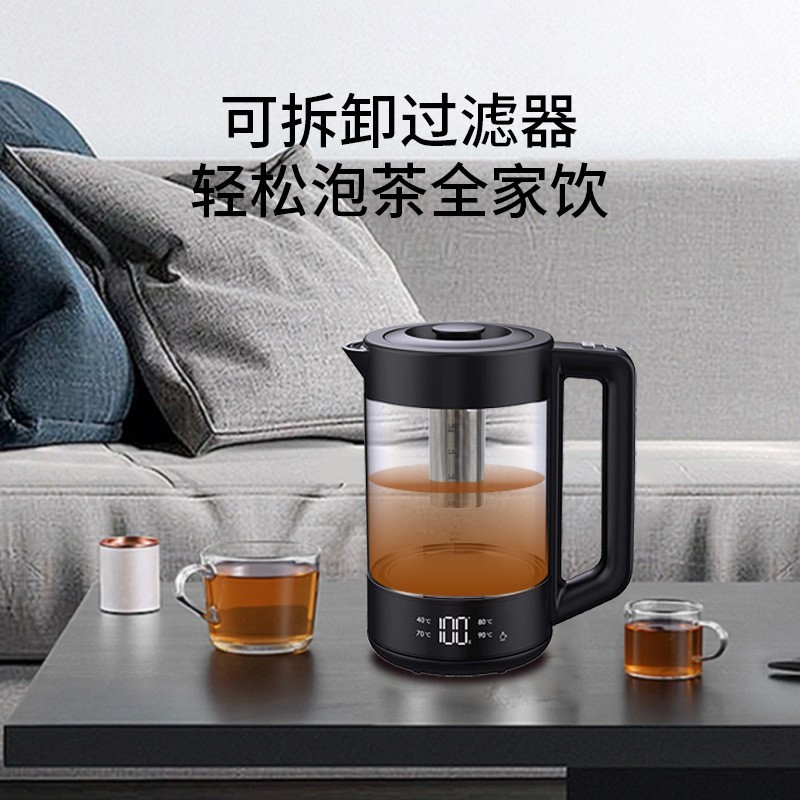 WIFI涂鸦控制多种温度恒温电热水壶高硼硅玻璃家用大型1.8L开水壶图3