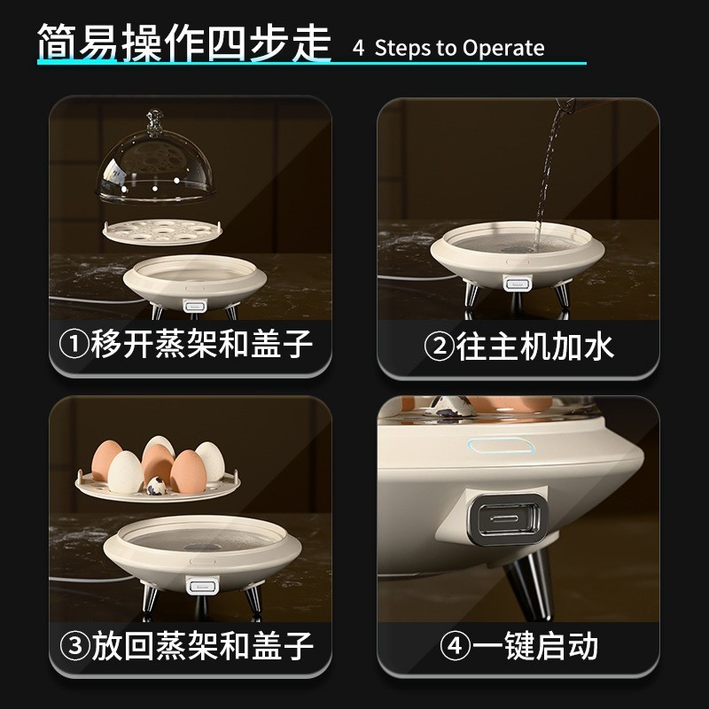 飞碟煮蛋器家用煮蛋神器早餐多功能蒸蛋器图4