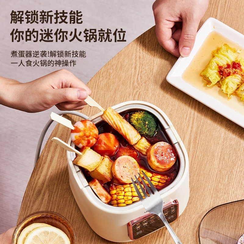 多功能煮蛋器早餐机煮锅蒸锅火锅蒸蛋器煮蛋器温泉蛋加高蒸笼迷你图3