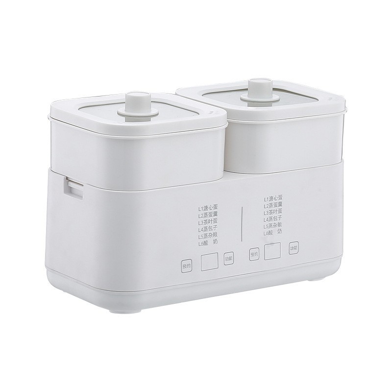 家用多功能鸳鸯煮蛋器宿舍早餐智能定时预约蒸煮神器宝宝辅食蒸锅图5